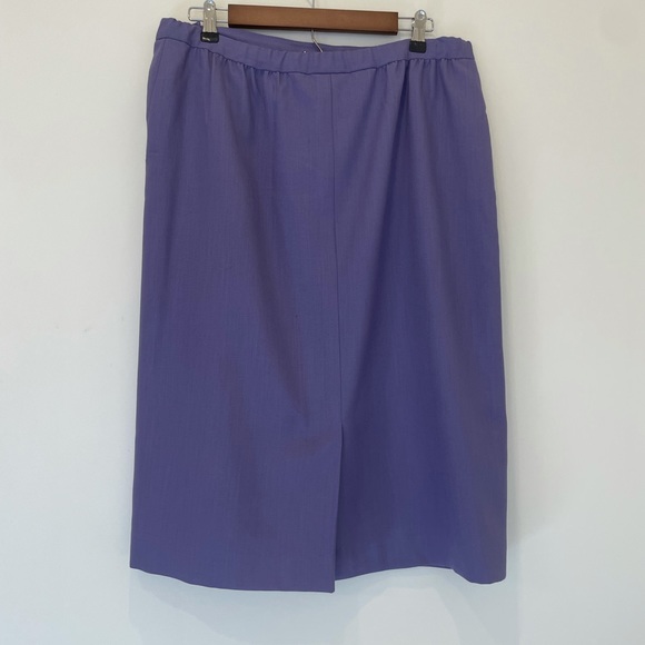 Vintage Pendleton Sophisticates Pencil Skirt Lilac Purple 16 - Picture 2 of 5